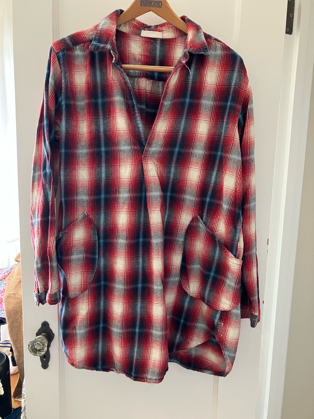 CP Shades cotton flannel tunic top